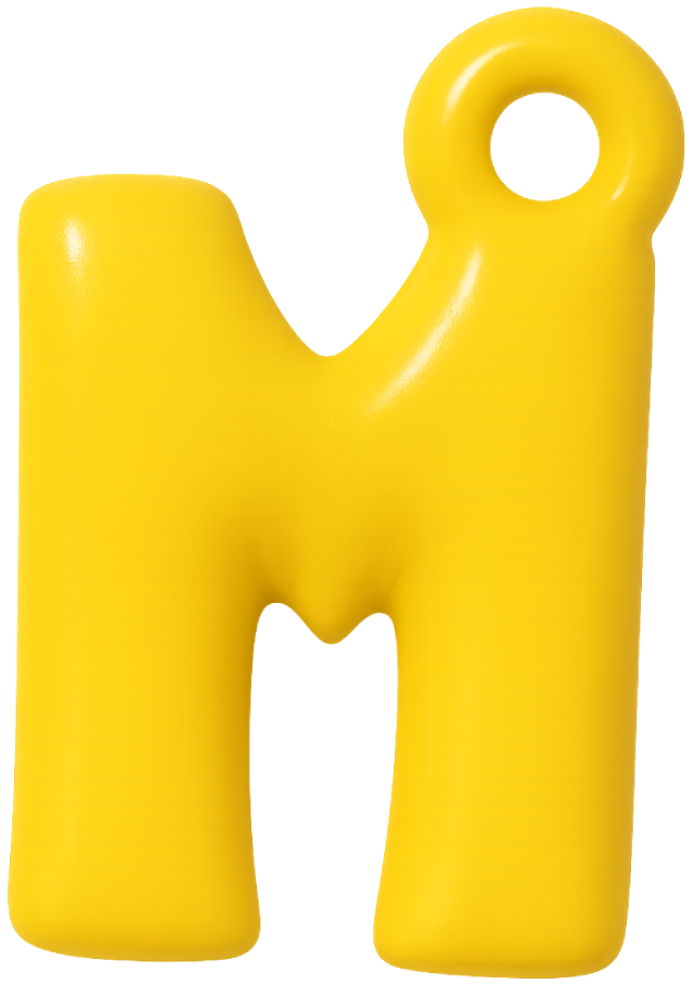 FUNKY LETTER CHARM