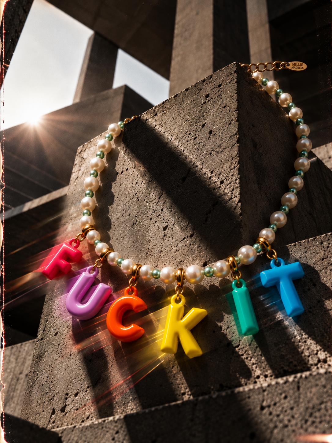 F*CK IT IN COLOR NECKLACE