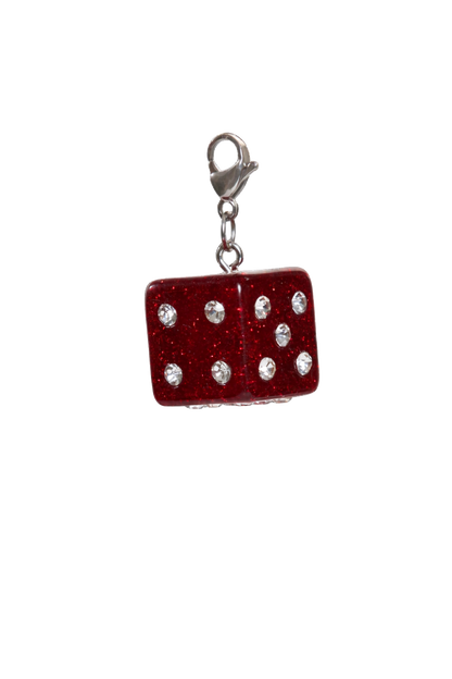 SILVER DICE XL CHARM