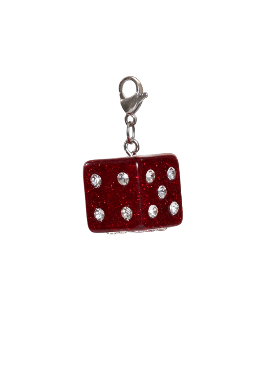 SILVER DICE XL CHARM