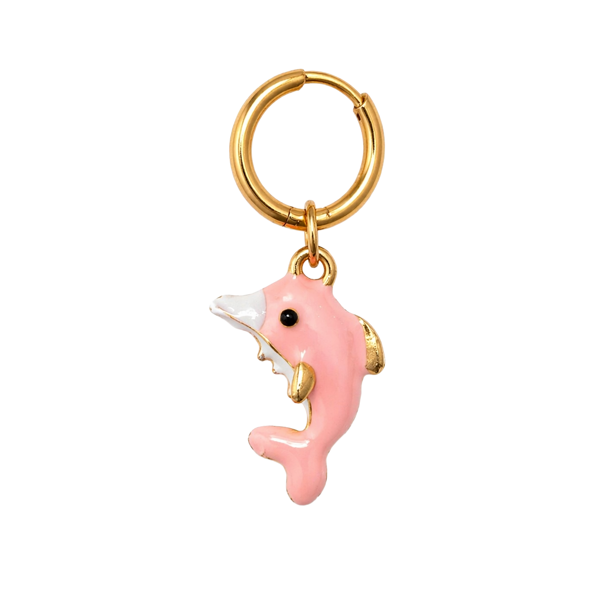 PINK DOLPHIN EARRING