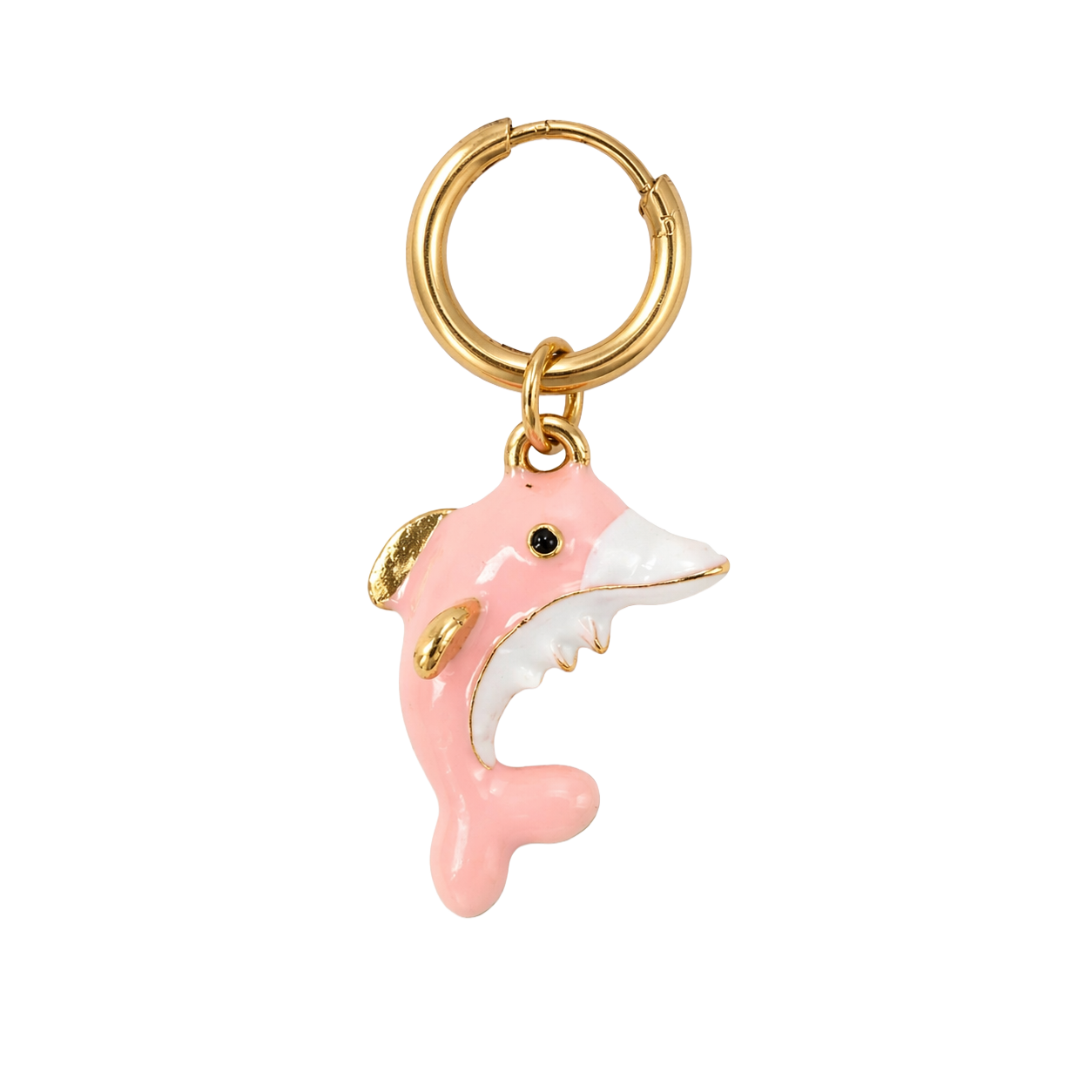 PINK DOLPHIN EARRING