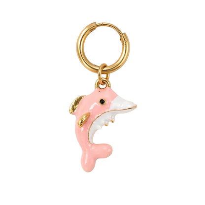 PINK DOLPHIN EARRING