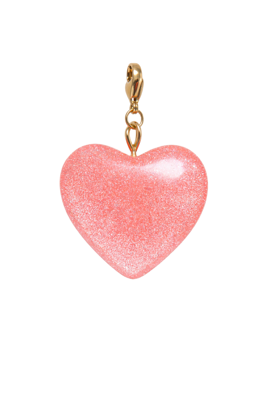 GLITTER HEART XL CHARM