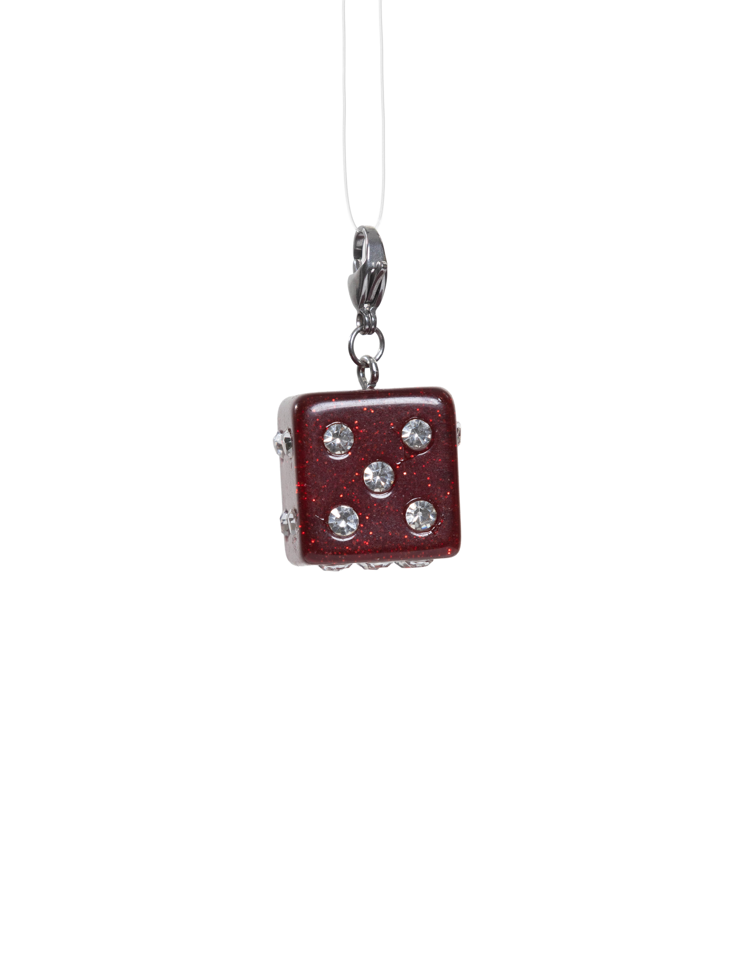 SILVER DICE XL CHARM