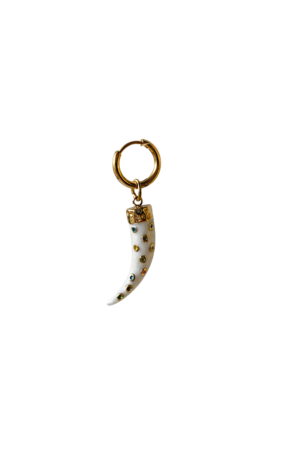 COLORFUL TOOTH EARRING