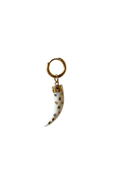 COLORFUL TOOTH EARRING