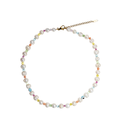 beaded pearl necklace