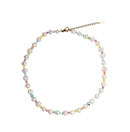 beaded pearl necklace