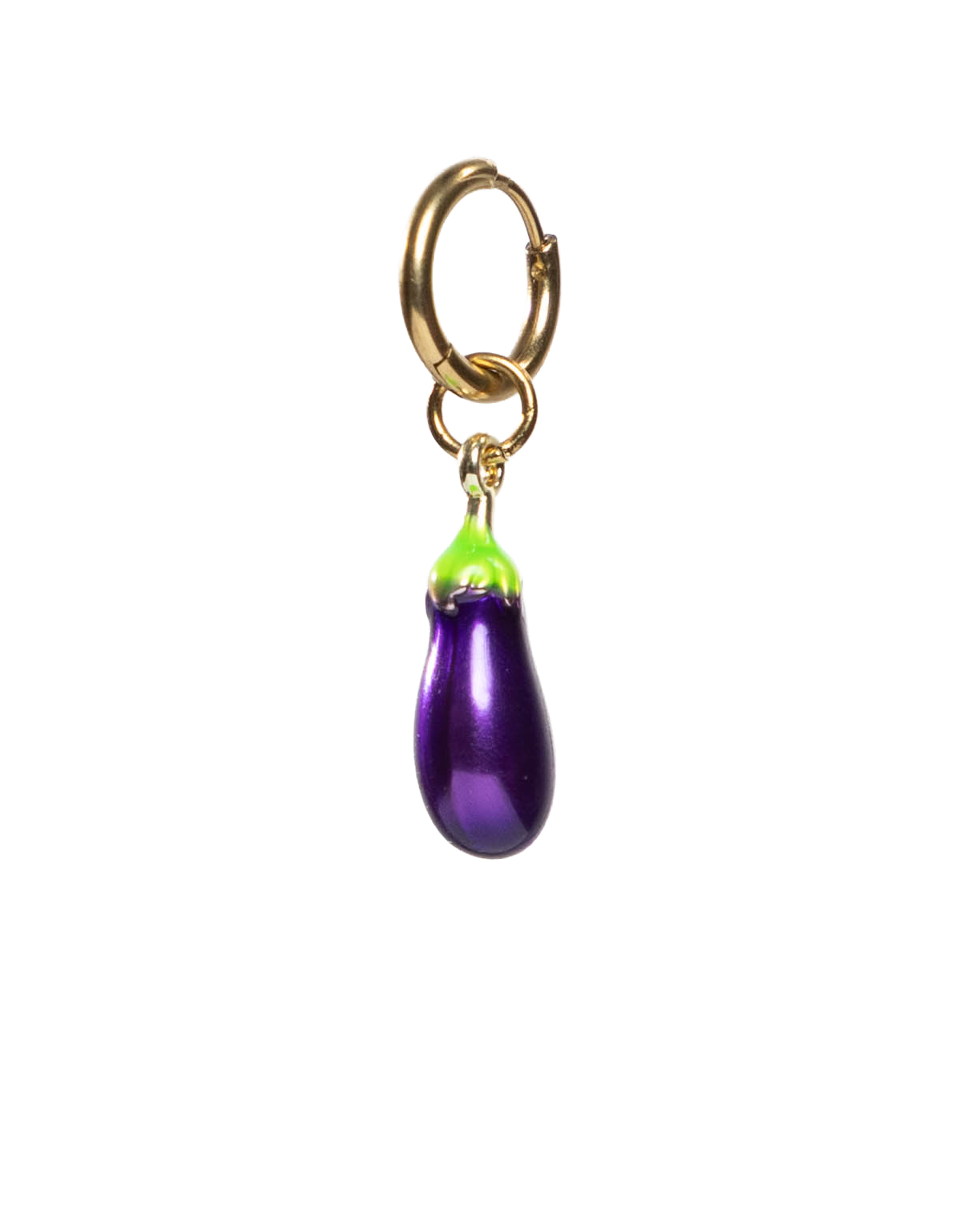 EGGPLANT EARRING