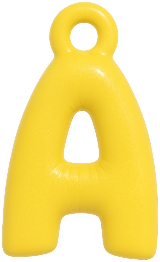 FUNKY LETTER CHARM A-M