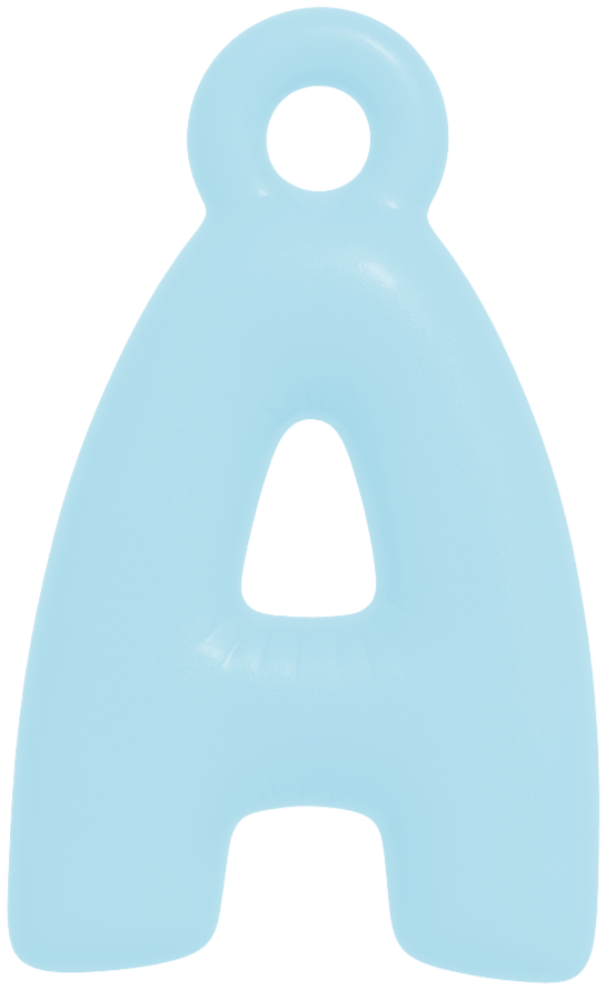 FUNKY LETTER CHARM A-M