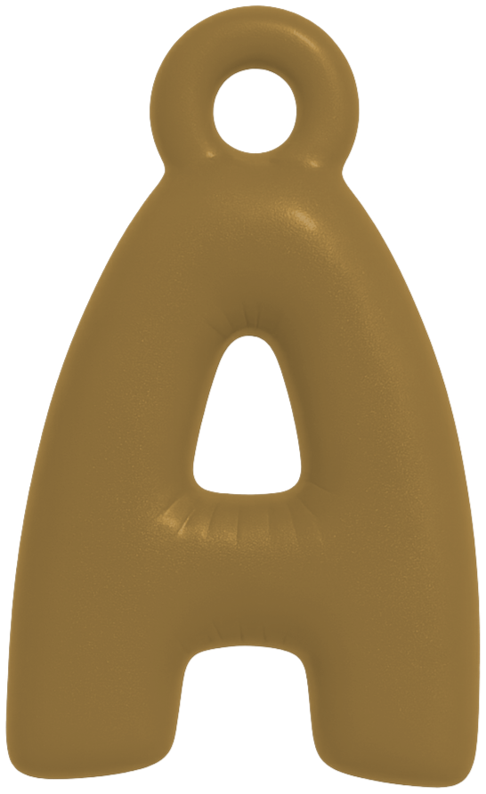 FUNKY LETTER CHARM A-M