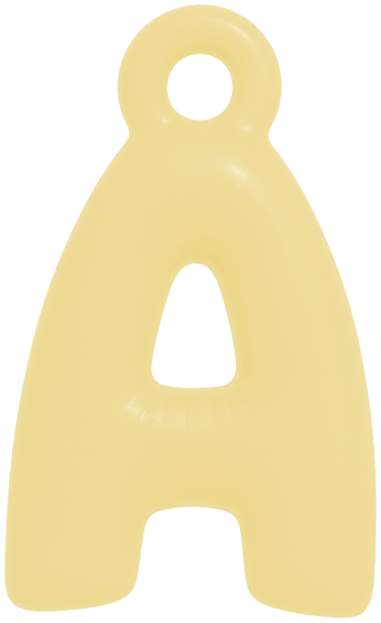 FUNKY LETTER CHARM A-M