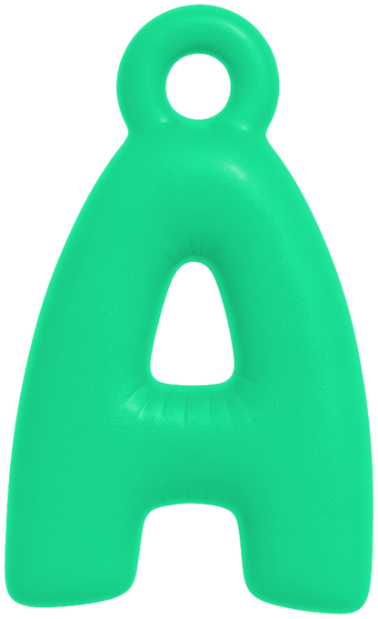 FUNKY LETTER CHARM A-M