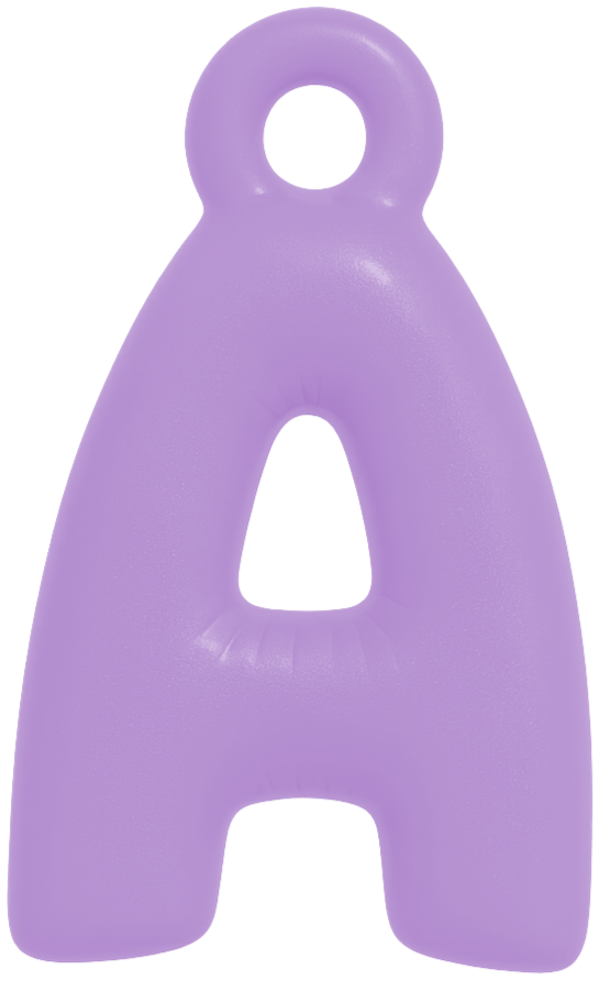 FUNKY LETTER CHARM A-M