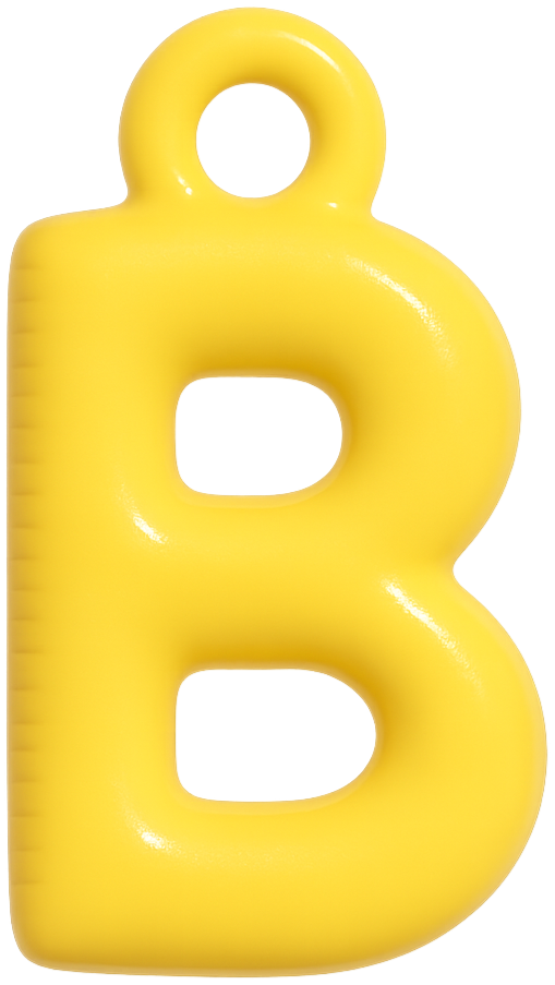 FUNKY LETTER CHARM A-M