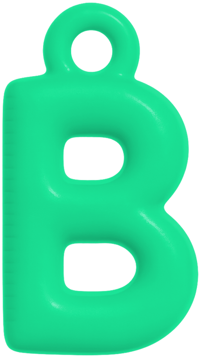 FUNKY LETTER CHARM A-M