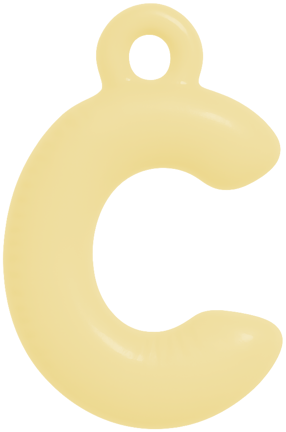 FUNKY LETTER CHARM A-M