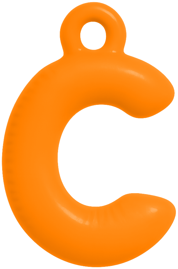 FUNKY LETTER CHARM A-M