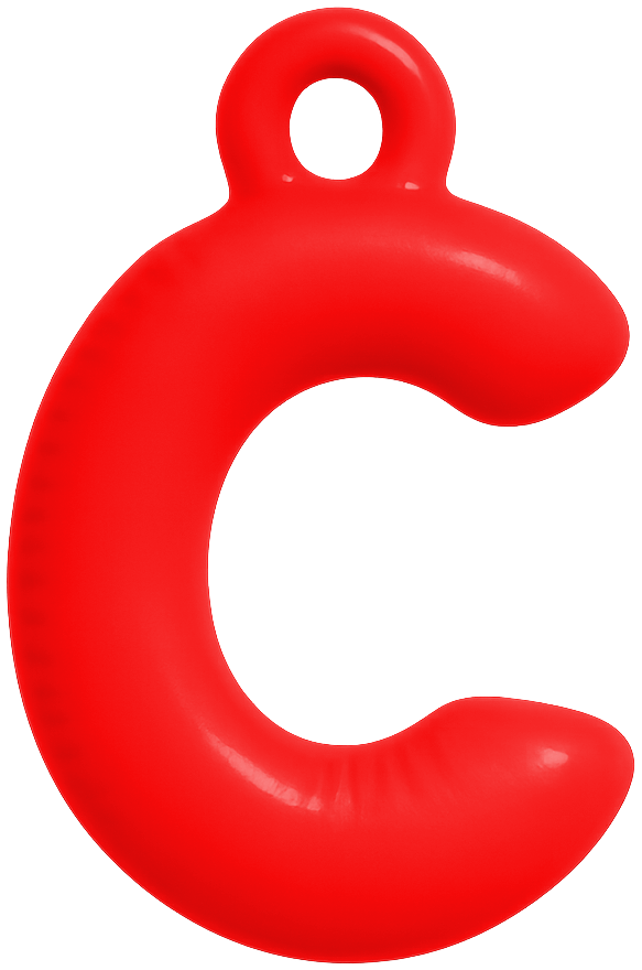 FUNKY LETTER CHARM A-M