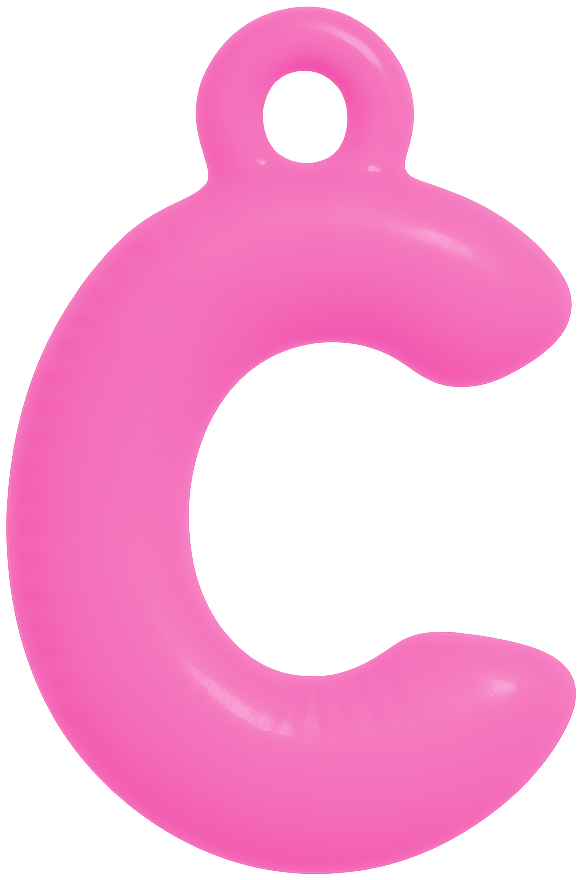 FUNKY LETTER CHARM A-M