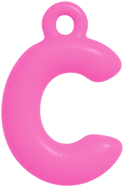 FUNKY LETTER CHARM A-M