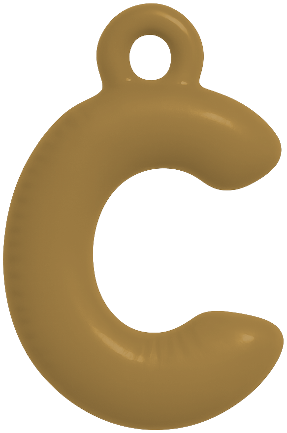 FUNKY LETTER CHARM A-M