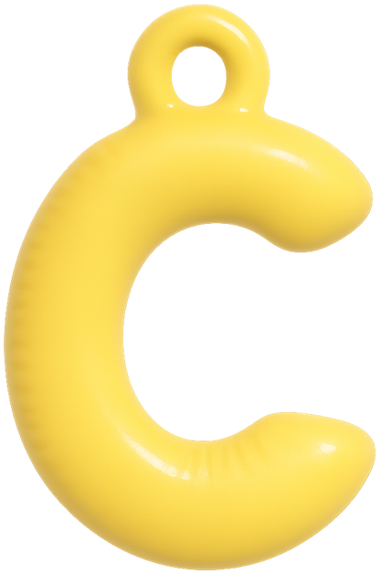 FUNKY LETTER CHARM A-M