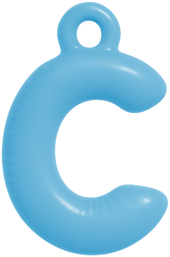 FUNKY LETTER CHARM A-M