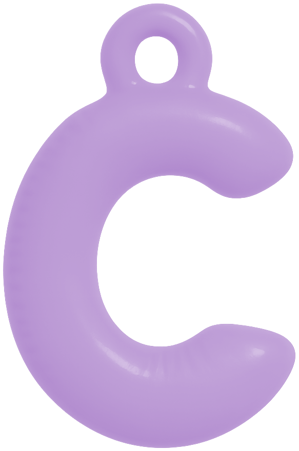 FUNKY LETTER CHARM A-M