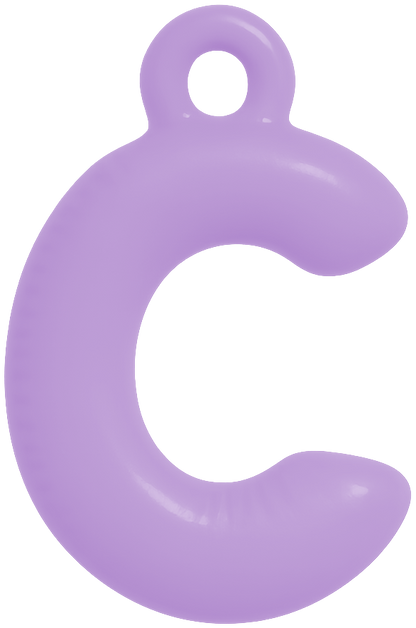 FUNKY LETTER CHARM A-M