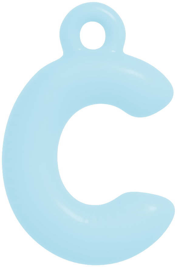 FUNKY LETTER CHARM A-M