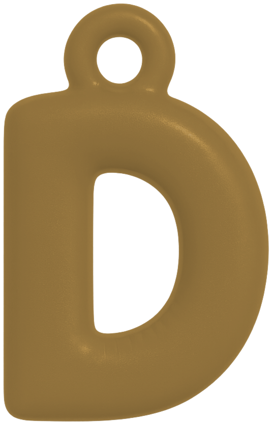 FUNKY LETTER CHARM A-M