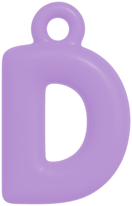 FUNKY LETTER CHARM A-M