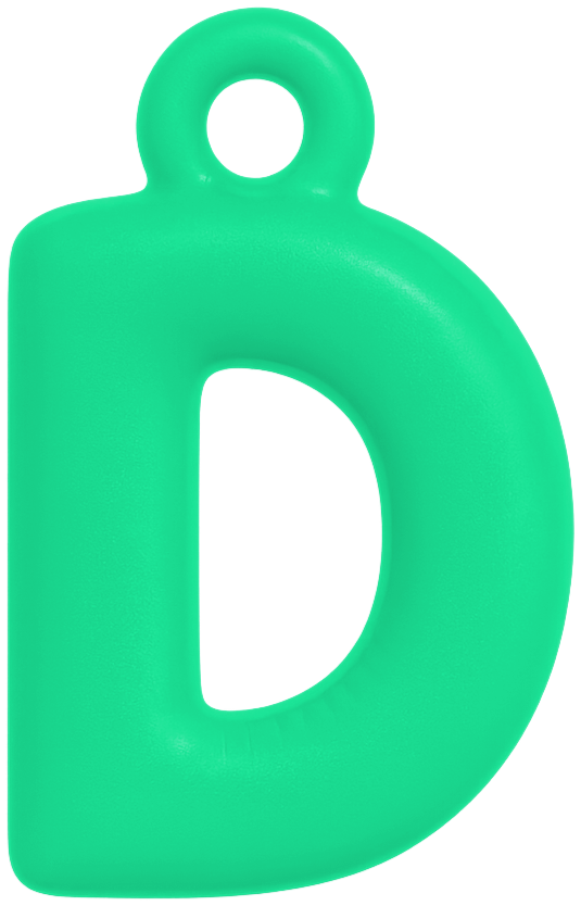 FUNKY LETTER CHARM A-M