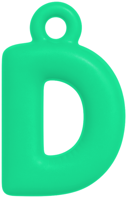 FUNKY LETTER CHARM A-M