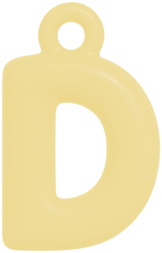 FUNKY LETTER CHARM A-M