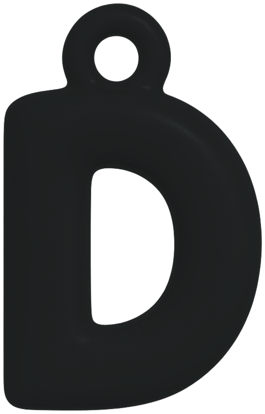 FUNKY LETTER CHARM A-M