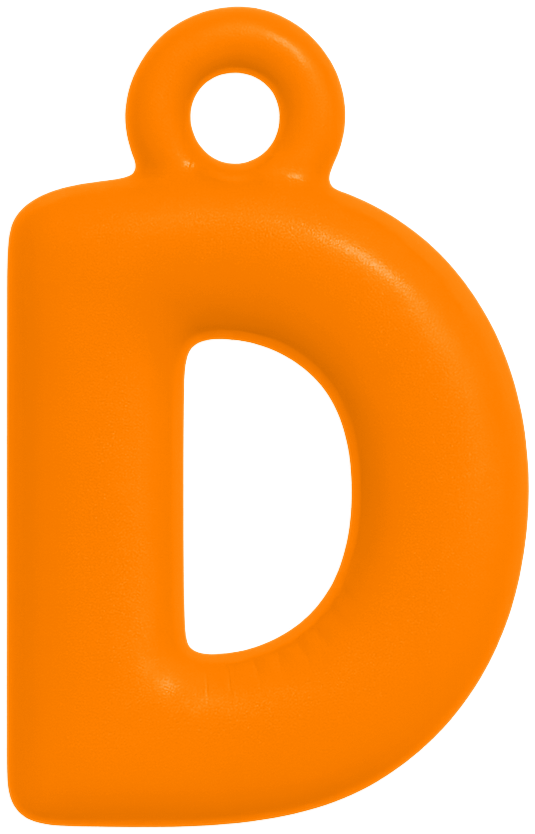 FUNKY LETTER CHARM A-M