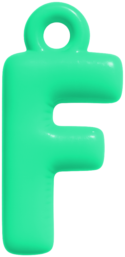 FUNKY LETTER CHARM A-M