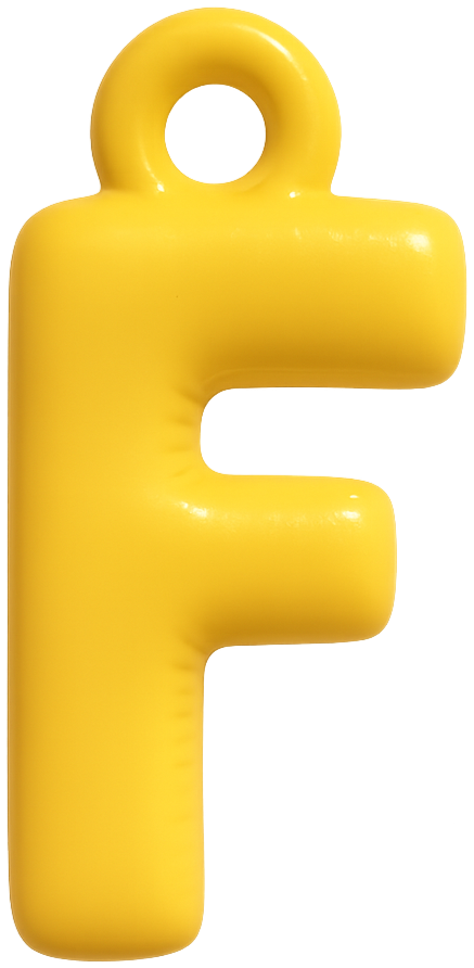 FUNKY LETTER CHARM A-M