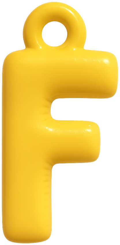 FUNKY LETTER CHARM A-M