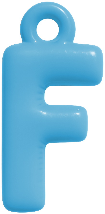 FUNKY LETTER CHARM A-M