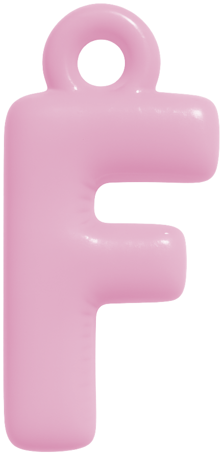 FUNKY LETTER CHARM A-M