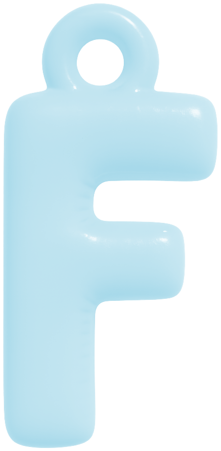 FUNKY LETTER CHARM A-M