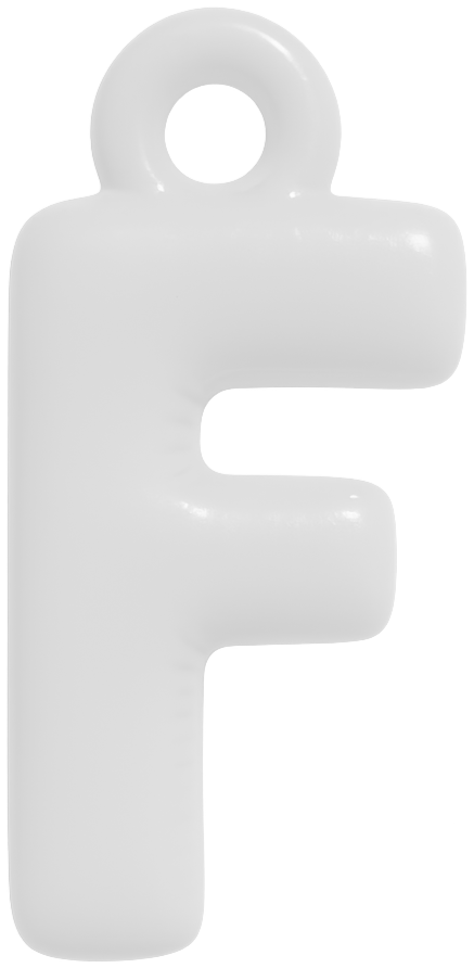 FUNKY LETTER CHARM A-M