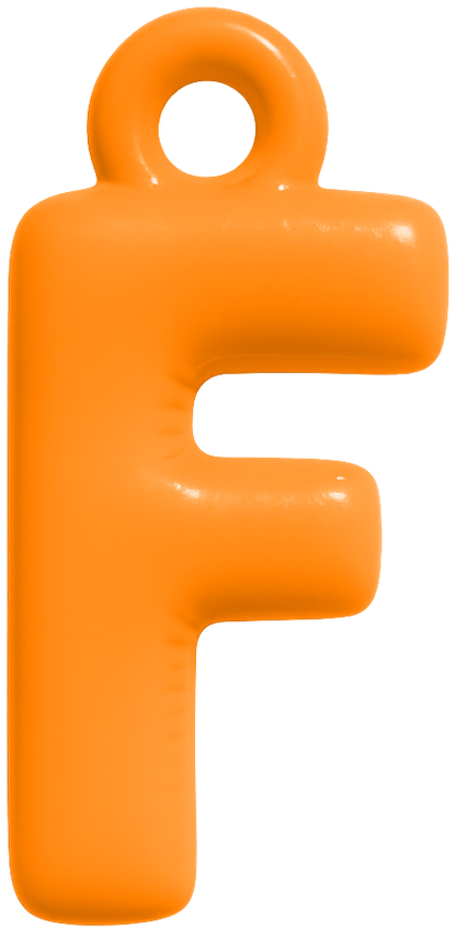 FUNKY LETTER CHARM A-M