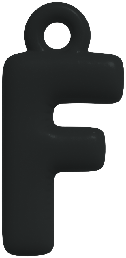 FUNKY LETTER CHARM A-M