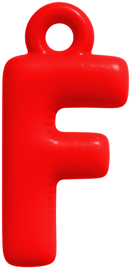 FUNKY LETTER CHARM A-M